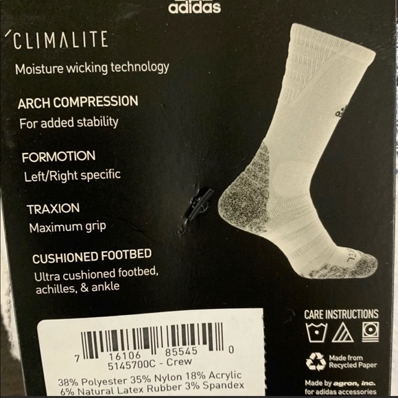 💥Host Pick💥Adidas Alphaskin Traxion Maximum Cushioned Crew - Picture 8 of 9